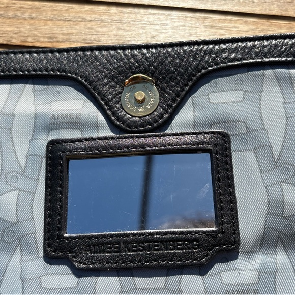 Aimee Kestenberg Crossbody Bag | Pebbled Leather Chain Strap | Mirror Interior - Picture 10 of 11